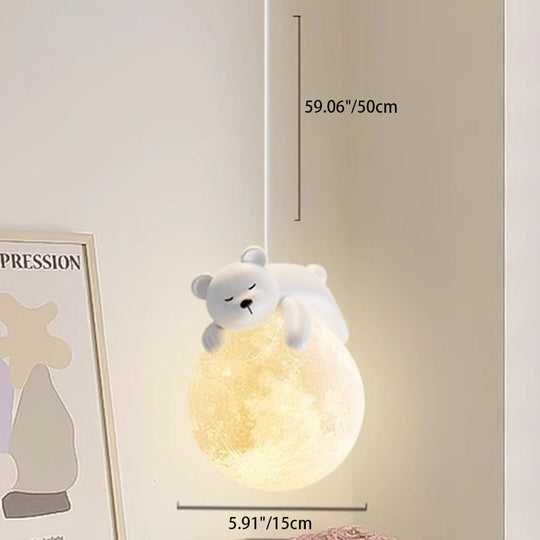 Minimalistische Witte Hanglamp met Cartoon Design en G9 Fitting