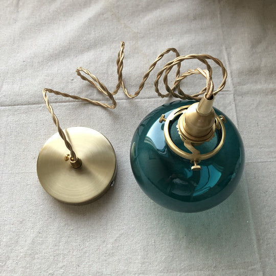 Vintage Koperen Hanglamp – Goud – E26 Fitting