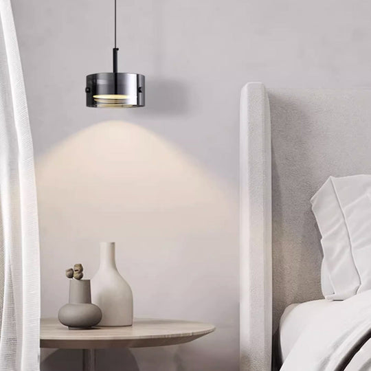 Minimalistische Smoke Gray LED Hanglamp | Moderne 12W Plafondlamp