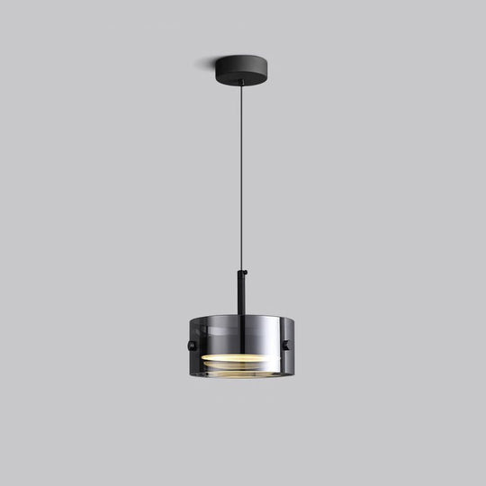 Minimalistische Smoke Gray LED Hanglamp | Moderne 12W Plafondlamp