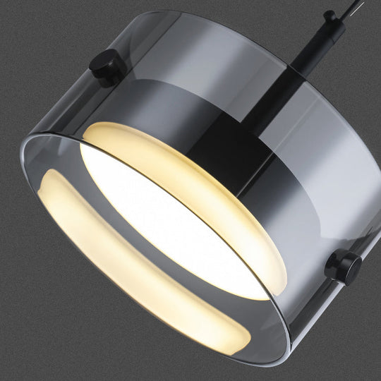 Minimalistische Smoke Gray LED Hanglamp | Moderne 12W Plafondlamp