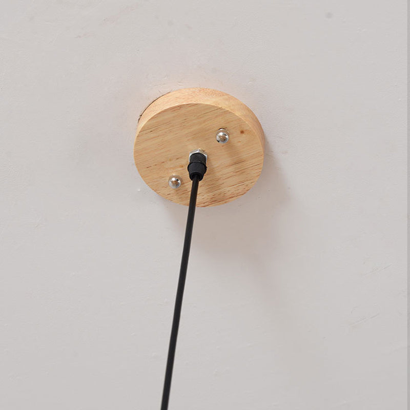 Rustieke Bamboe Houten Hanglamp | Handgemaakte Natuurlijke Plafondlamp 60 cm