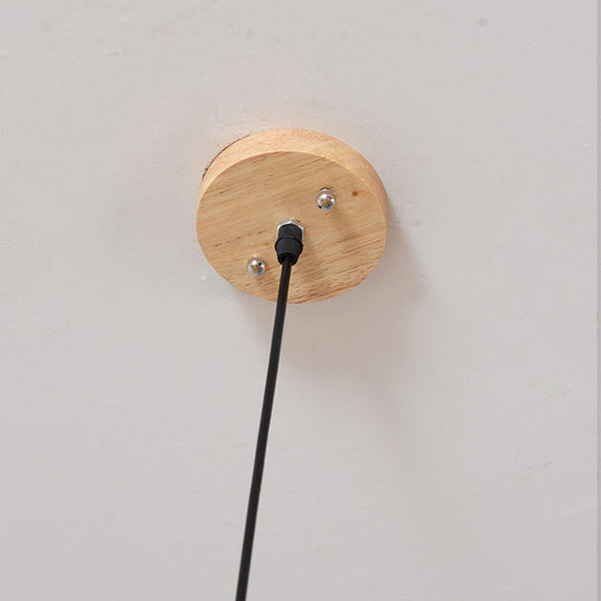 Rustieke Bamboe Houten Hanglamp | Handgemaakte Natuurlijke Plafondlamp 60 cm