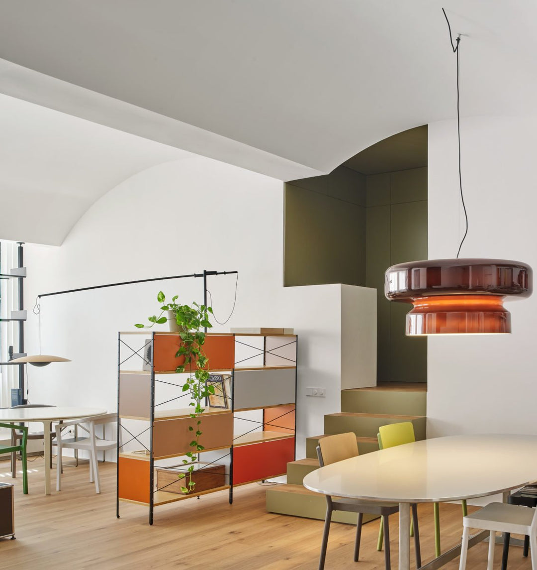Retro LED Hanglamp van Glas