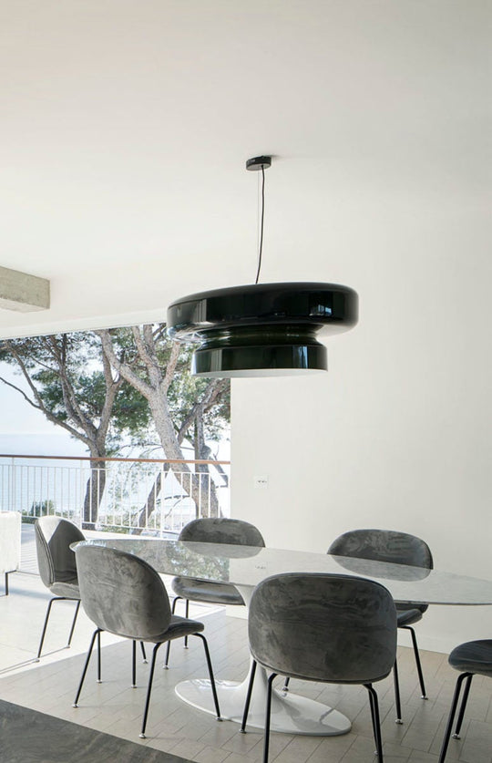 Retro LED Hanglamp van Glas