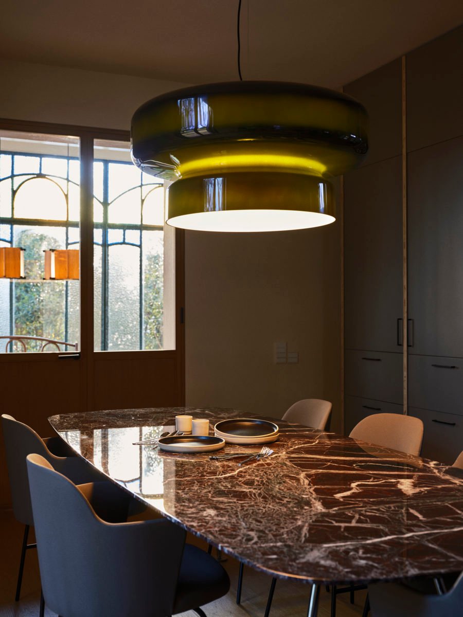 Retro LED Hanglamp van Glas