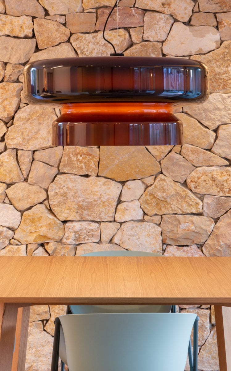 Retro LED Hanglamp van Glas