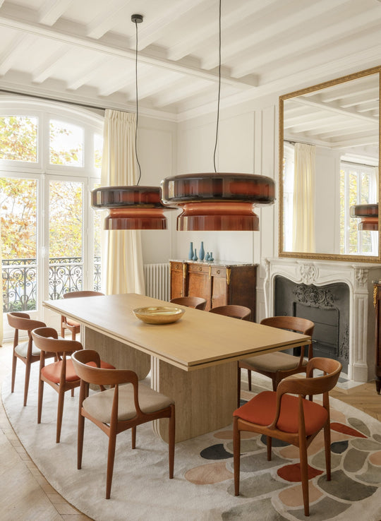 Retro LED Hanglamp van Glas