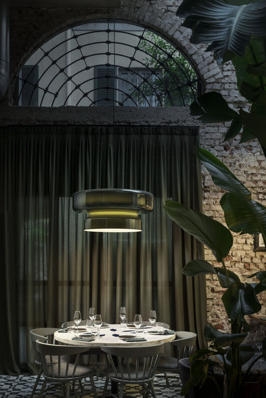 Retro LED Hanglamp van Glas