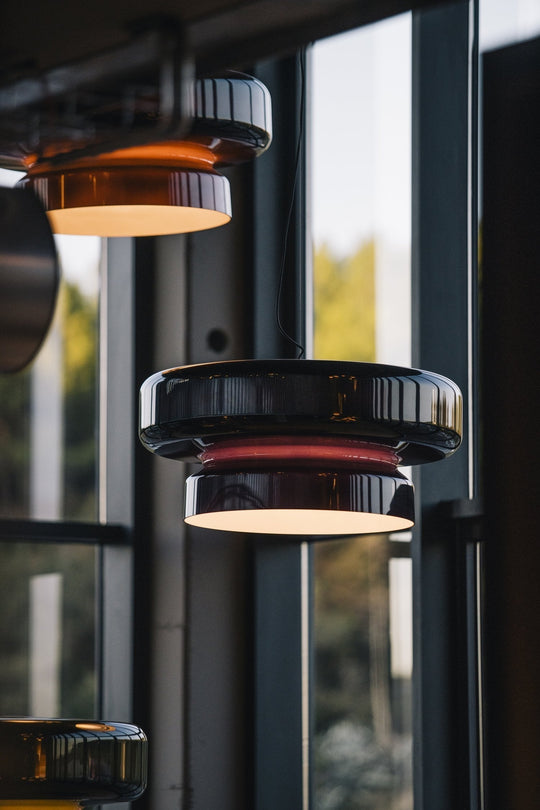 Retro LED Hanglamp van Glas