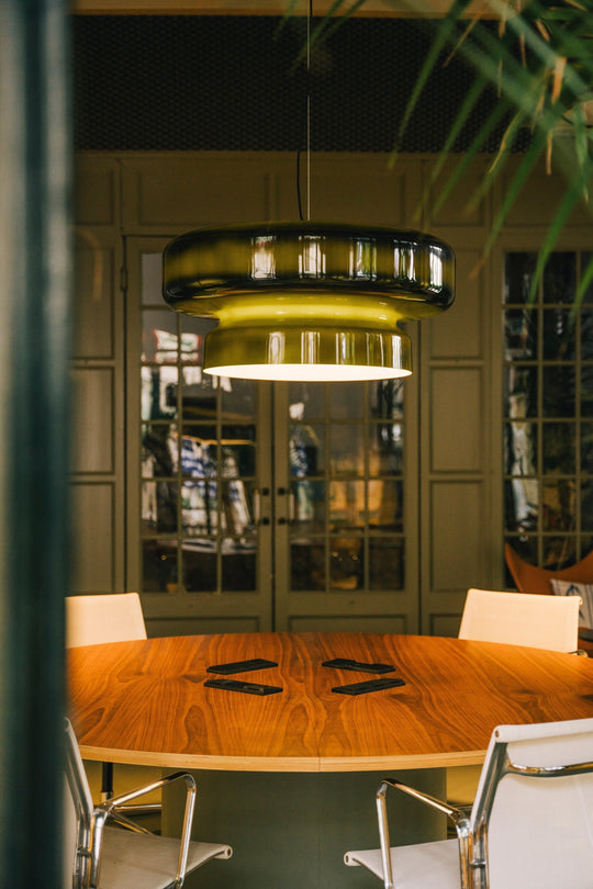 Retro LED Hanglamp van Glas
