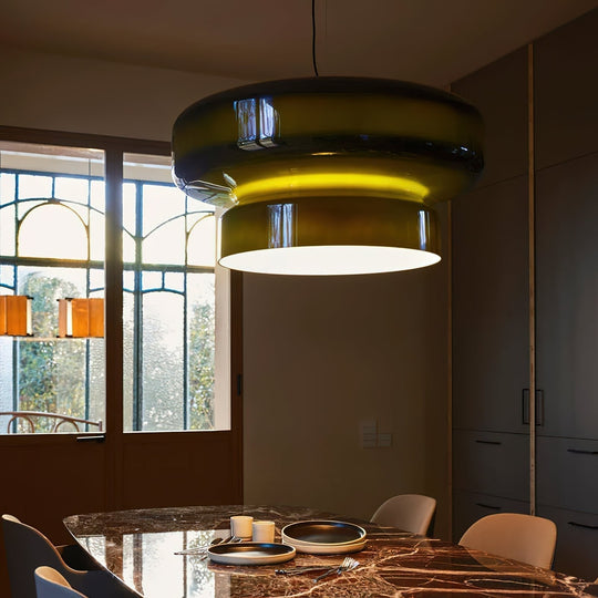 Retro LED Hanglamp van Glas