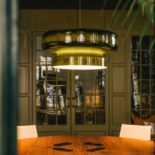 Retro LED Hanglamp van Glas