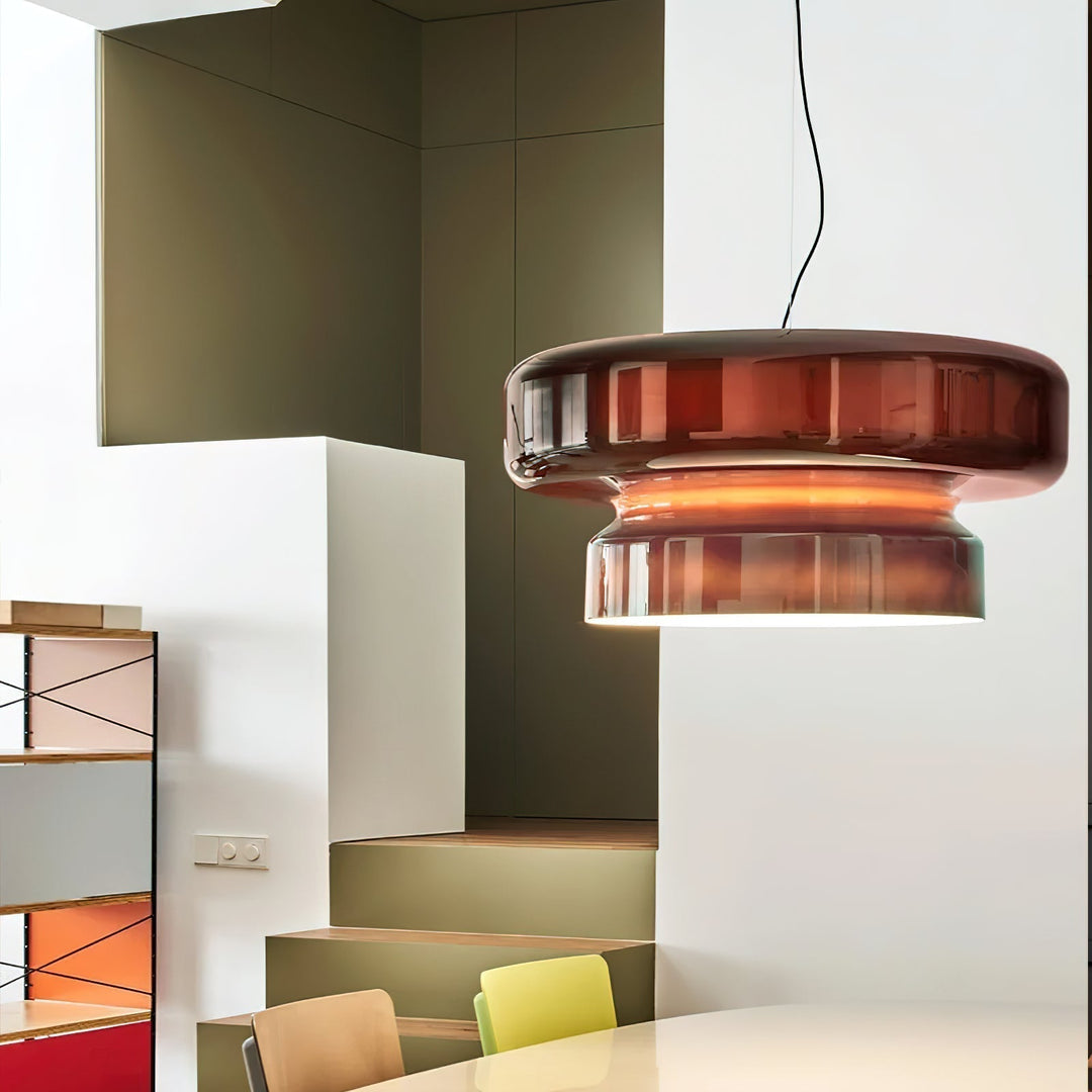 Retro LED Hanglamp van Glas