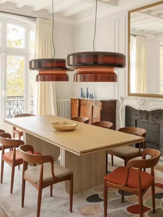 Retro LED Hanglamp van Glas