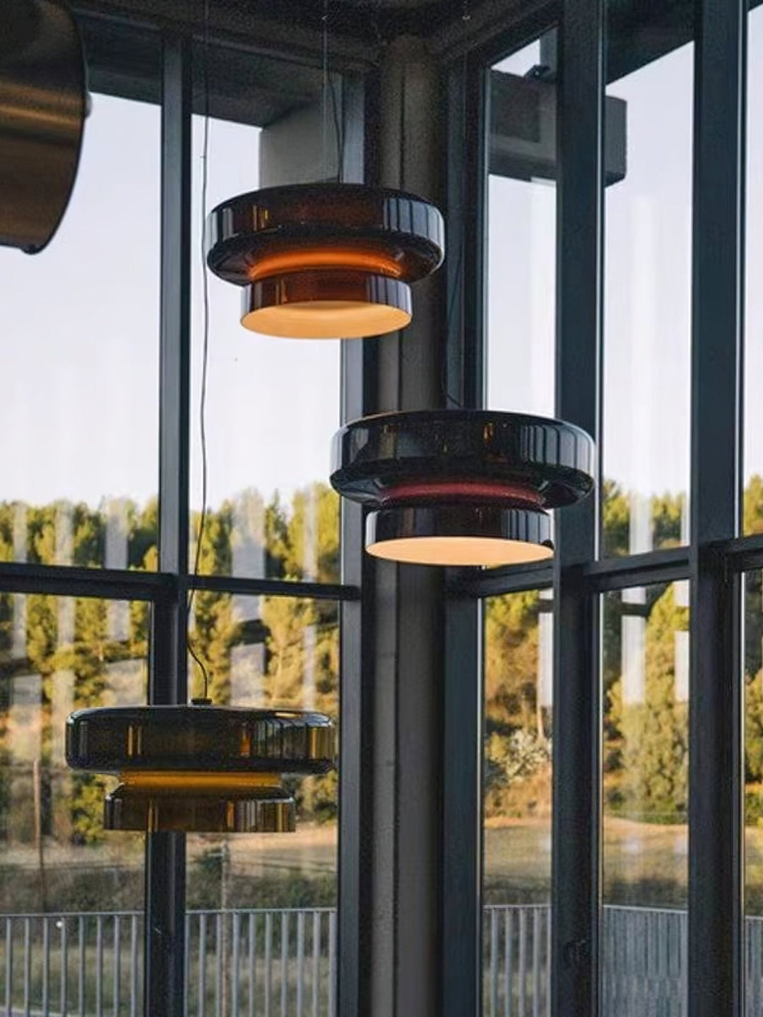 Retro LED Hanglamp van Glas