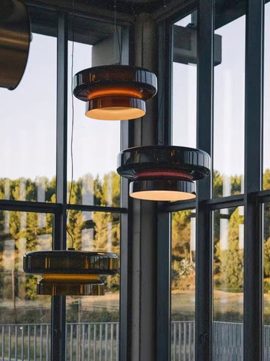 Retro LED Hanglamp van Glas