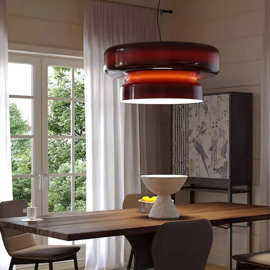 Retro LED Hanglamp van Glas