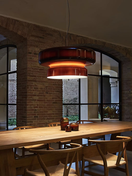 Retro LED Hanglamp van Glas