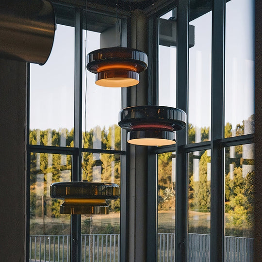 Retro LED Hanglamp van Glas
