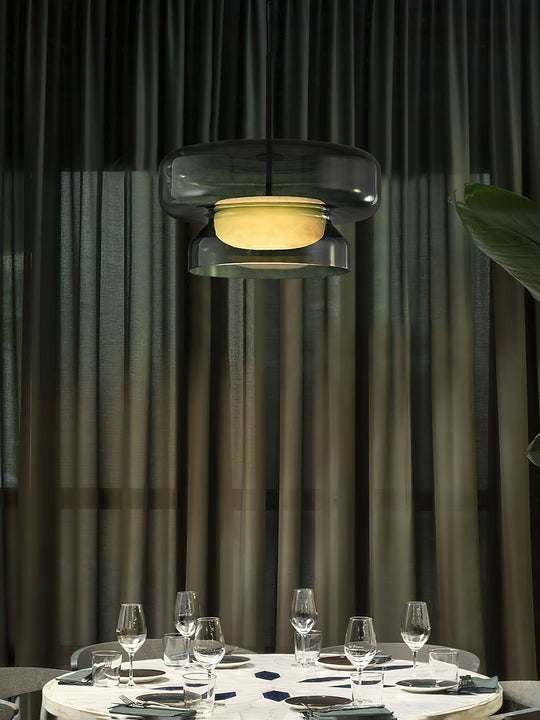 Retro LED Hanglamp van Glas
