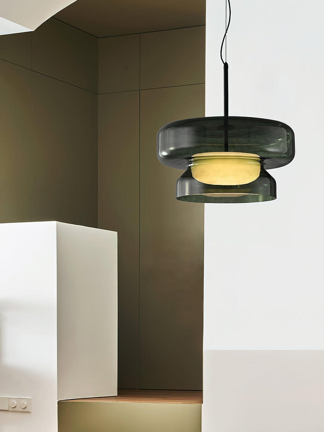 Retro LED Hanglamp van Glas