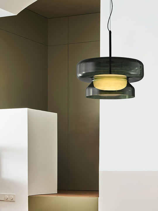 Retro LED Hanglamp van Glas