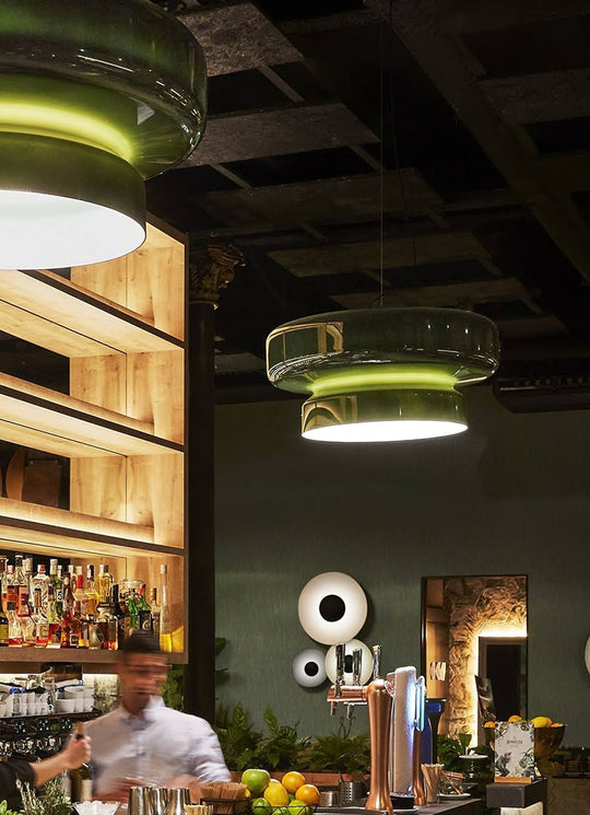 Retro LED Hanglamp van Glas