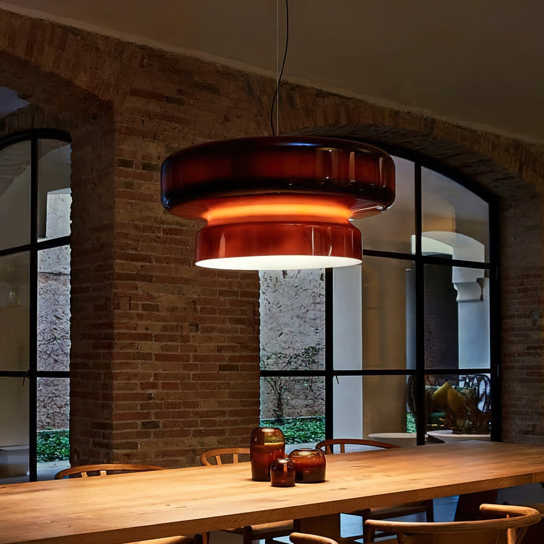 Retro LED Hanglamp van Glas