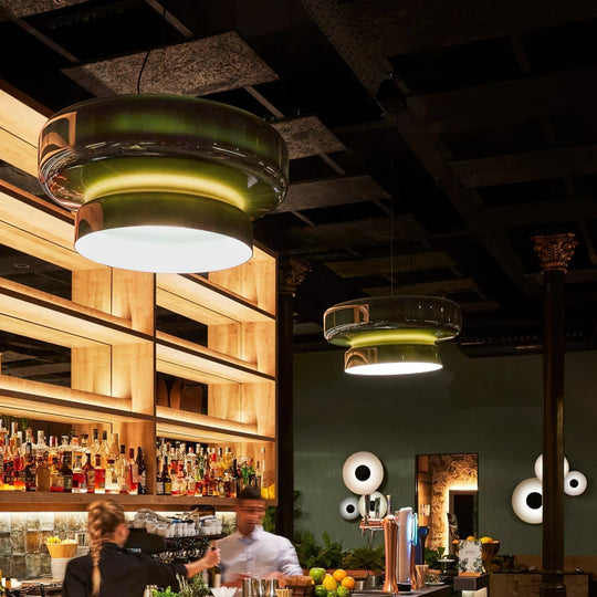 Retro LED Hanglamp van Glas