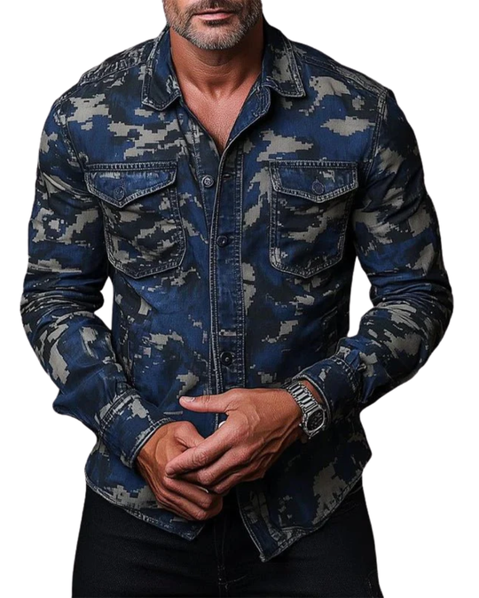 Stijlvol Camouflage Overhemd voor Heren