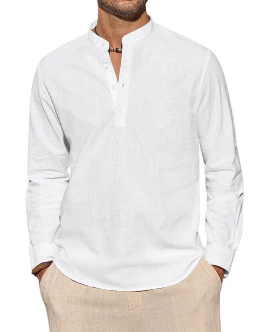 Chic Cotton Henley Shirt