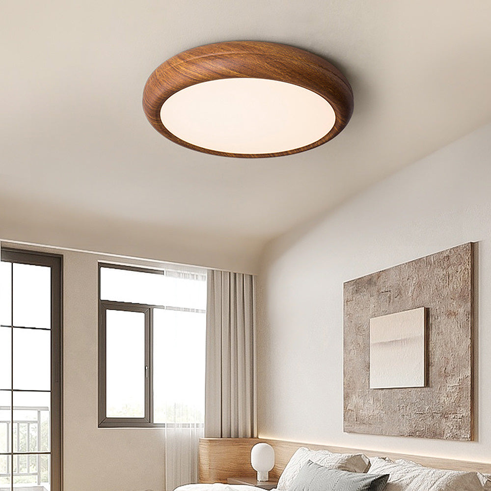 Stijlvolle Scandinavische Plafondlamp met LED en Houtaccent