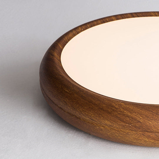 Stijlvolle Scandinavische Plafondlamp met LED en Houtaccent
