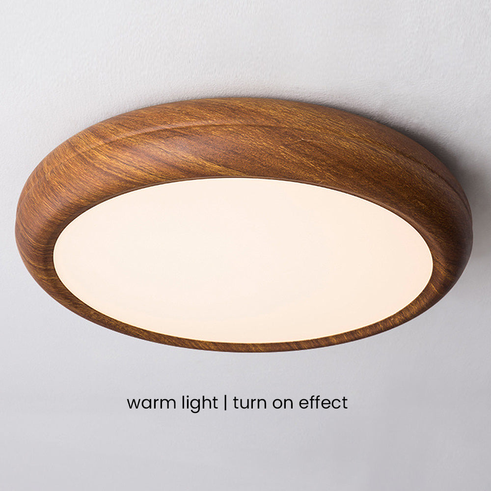 Stijlvolle Scandinavische Plafondlamp met LED en Houtaccent