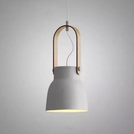Kleurrijke Moderne Hanglamp met Metaal & Hout