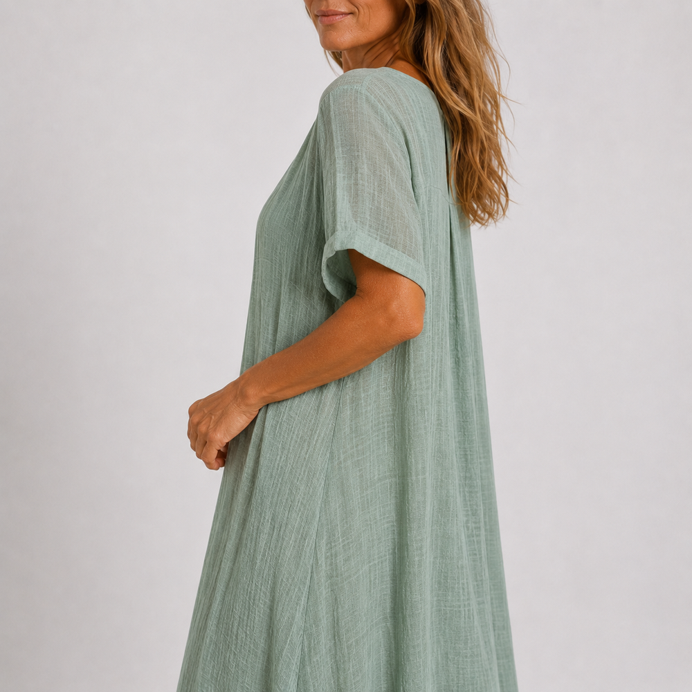 Violet™ | Soepelvallende Maxi Jurk
