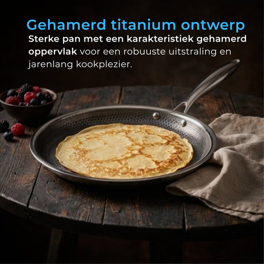 Gehamerde Titanium Crêpepan