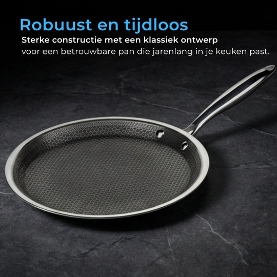 Gehamerde Titanium Crêpepan