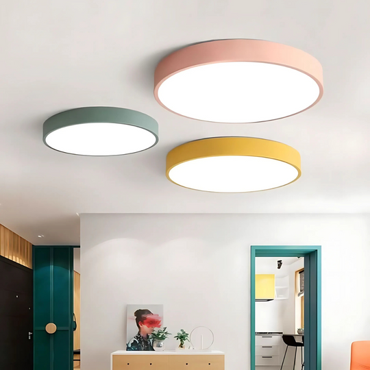LED Ceiling Lamp with Scandinavian Design made of Wood & Acrylic