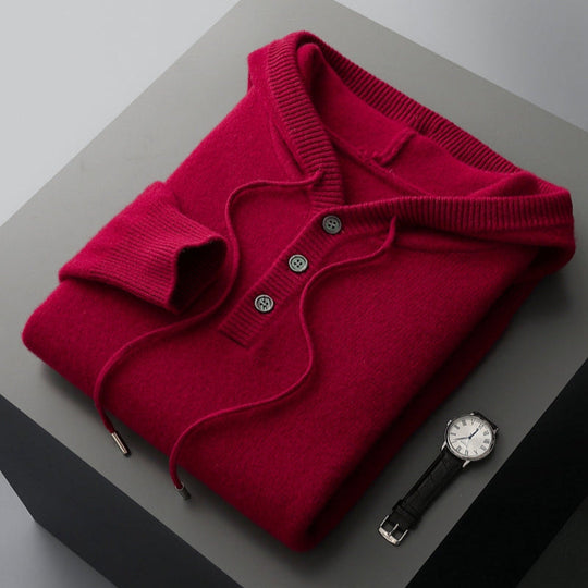 Stijlvolle merinowollen hoodie
