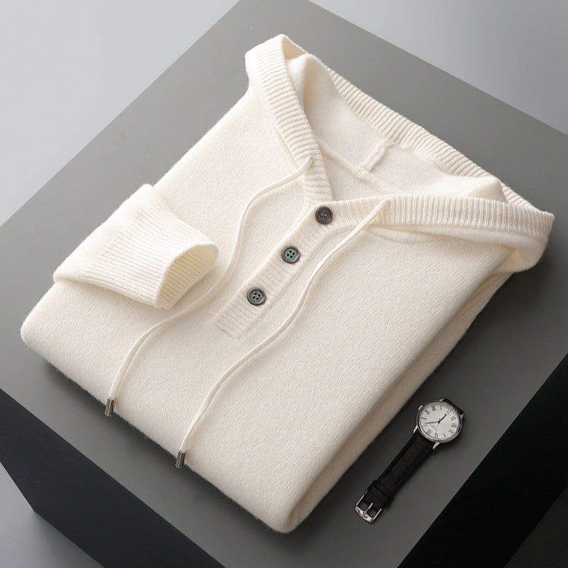 Stijlvolle merinowollen hoodie