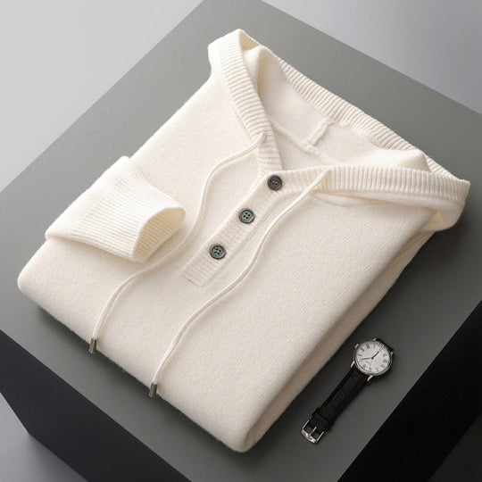 Stijlvolle merinowollen hoodie