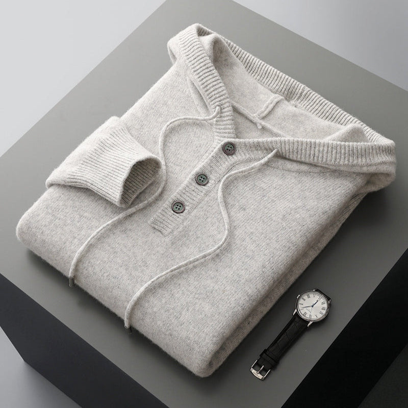 Stijlvolle merinowollen hoodie