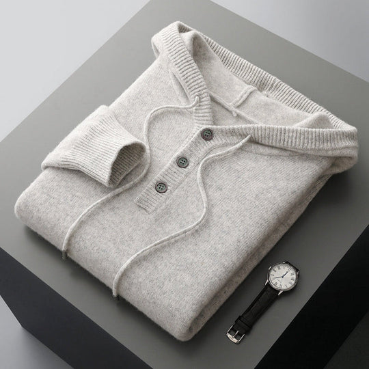 Stijlvolle merinowollen hoodie