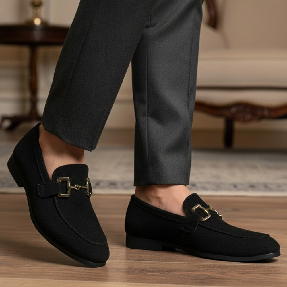 Carvell Line Minimalist Suede Loafers