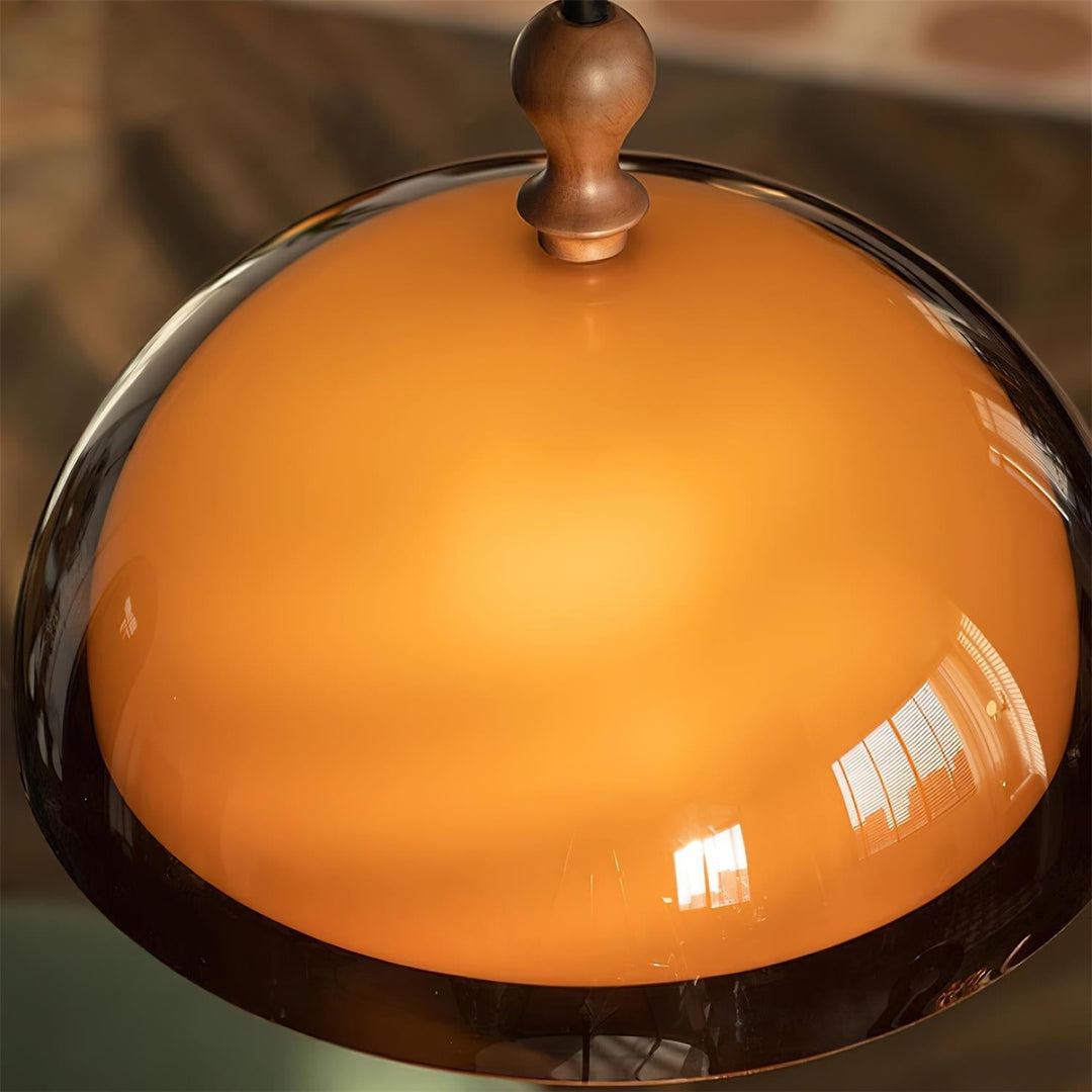Hanglamp van Walnoothout & Acryl – Klassiek & Modern