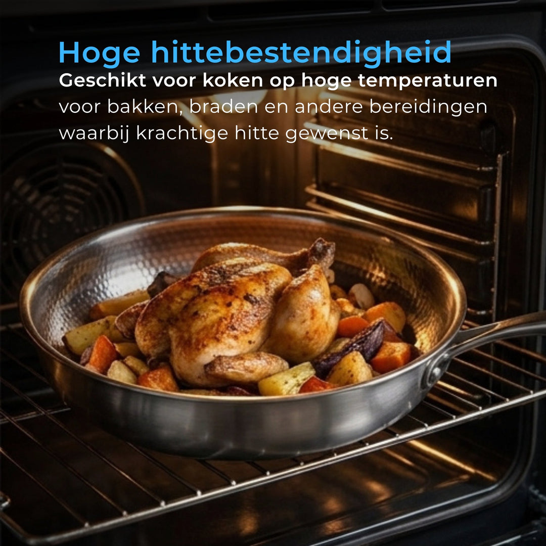 Gehamerde Titanium Pan