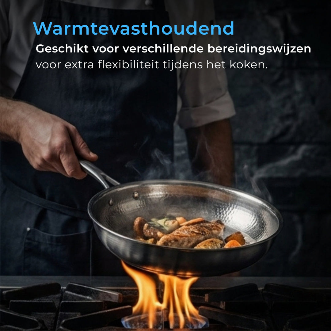 Gehamerde Titanium Pan