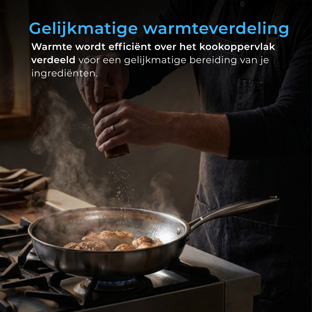 Gehamerde Titanium Pan